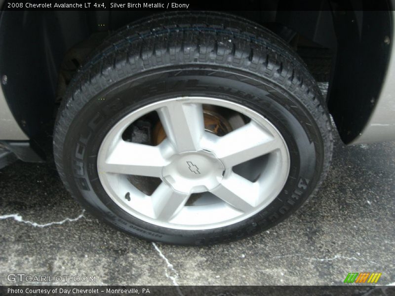Silver Birch Metallic / Ebony 2008 Chevrolet Avalanche LT 4x4