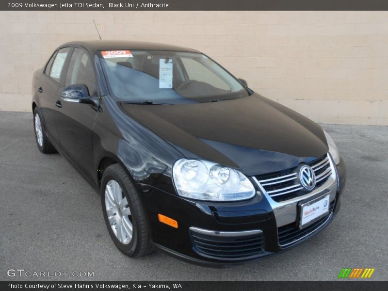 Black Uni / Anthracite 2009 Volkswagen Jetta TDI Sedan