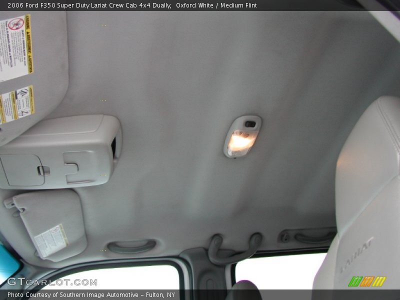 Oxford White / Medium Flint 2006 Ford F350 Super Duty Lariat Crew Cab 4x4 Dually