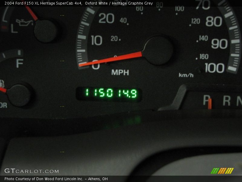 Oxford White / Heritage Graphite Grey 2004 Ford F150 XL Heritage SuperCab 4x4