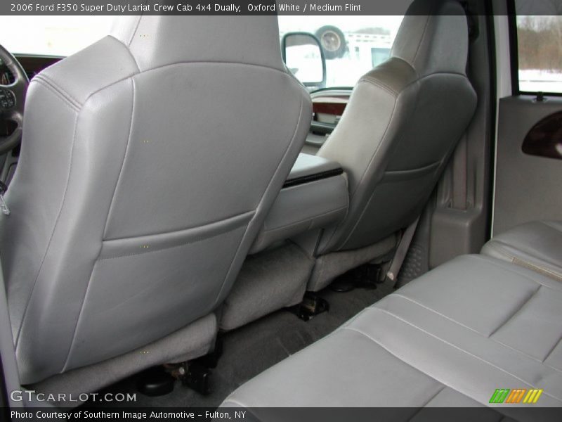 Oxford White / Medium Flint 2006 Ford F350 Super Duty Lariat Crew Cab 4x4 Dually