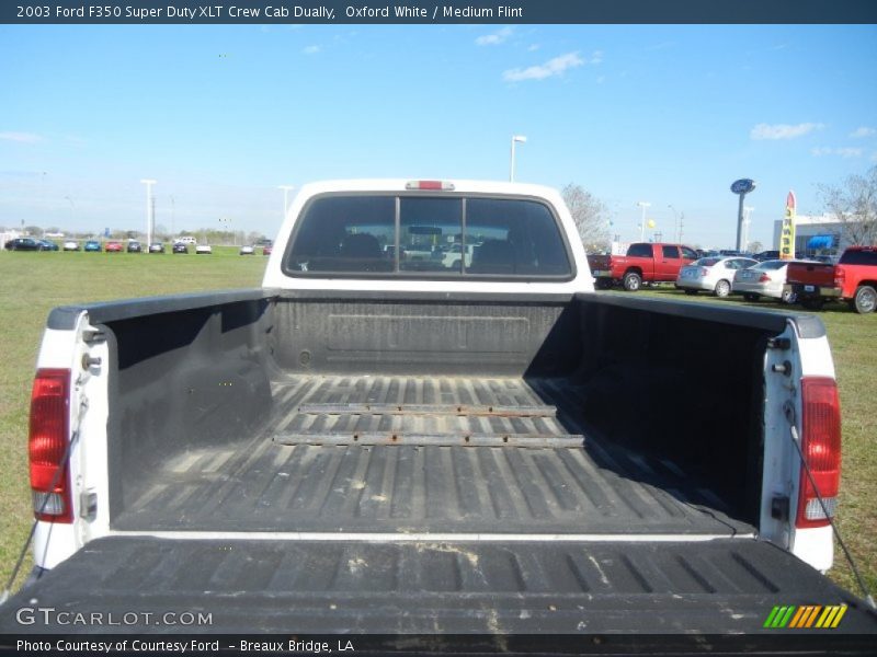 Oxford White / Medium Flint 2003 Ford F350 Super Duty XLT Crew Cab Dually