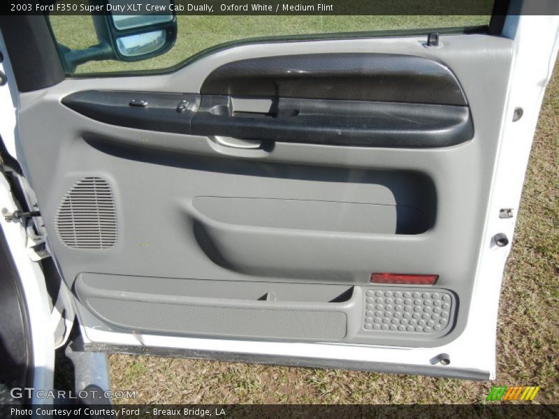 Oxford White / Medium Flint 2003 Ford F350 Super Duty XLT Crew Cab Dually