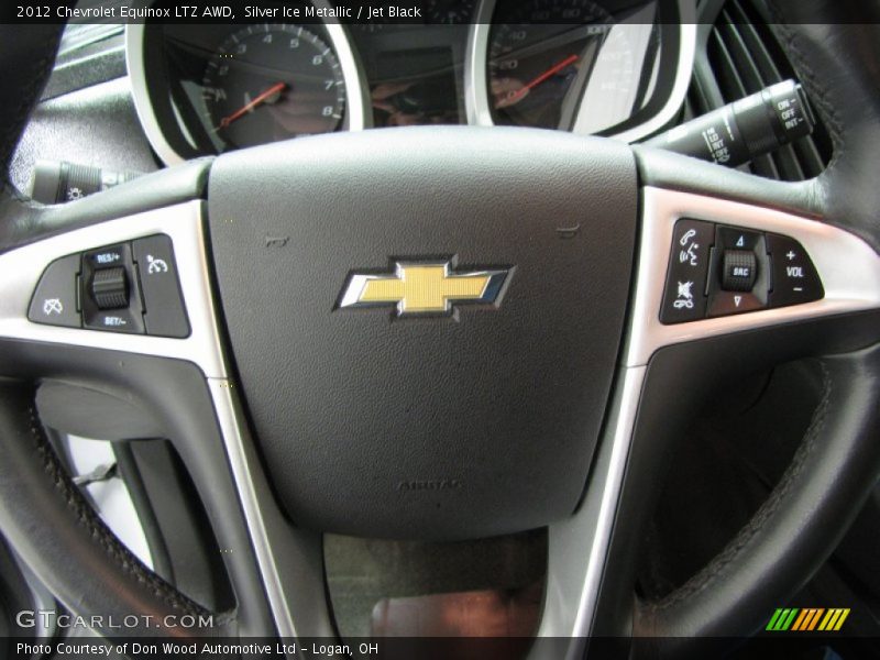 Silver Ice Metallic / Jet Black 2012 Chevrolet Equinox LTZ AWD