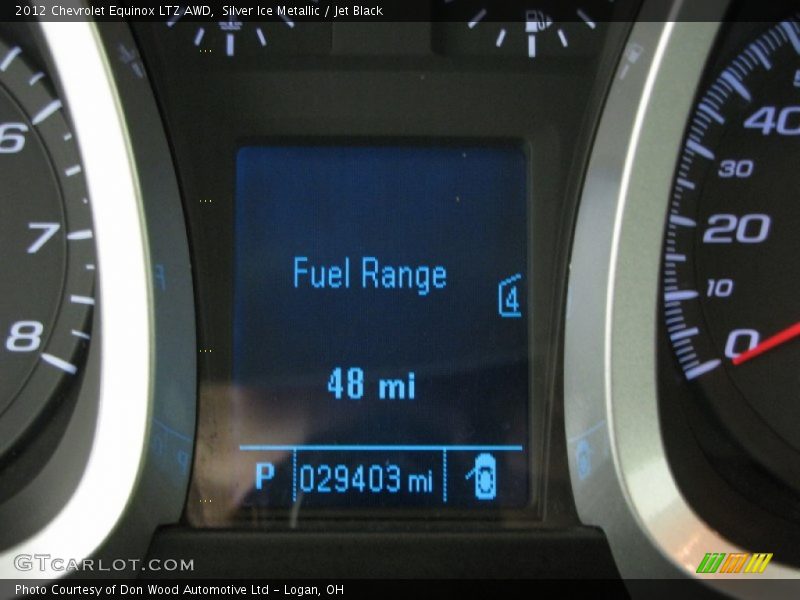 Silver Ice Metallic / Jet Black 2012 Chevrolet Equinox LTZ AWD