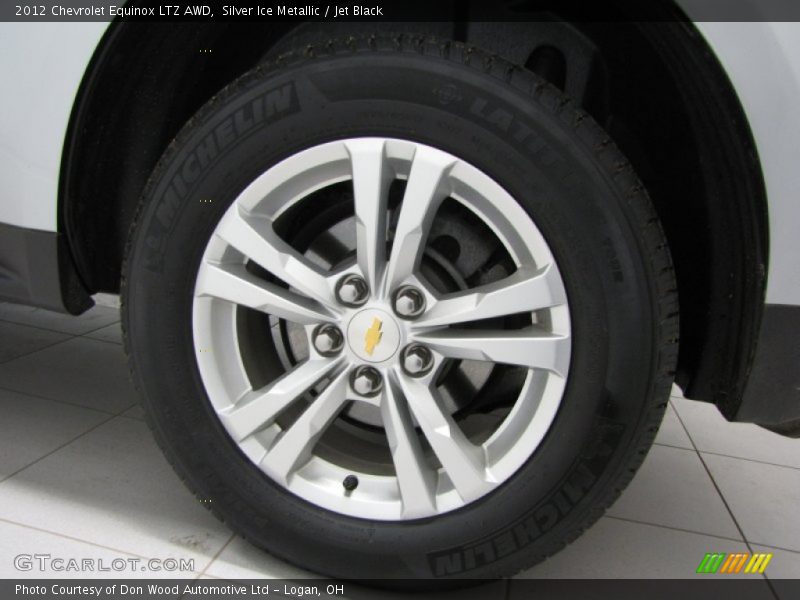 Silver Ice Metallic / Jet Black 2012 Chevrolet Equinox LTZ AWD