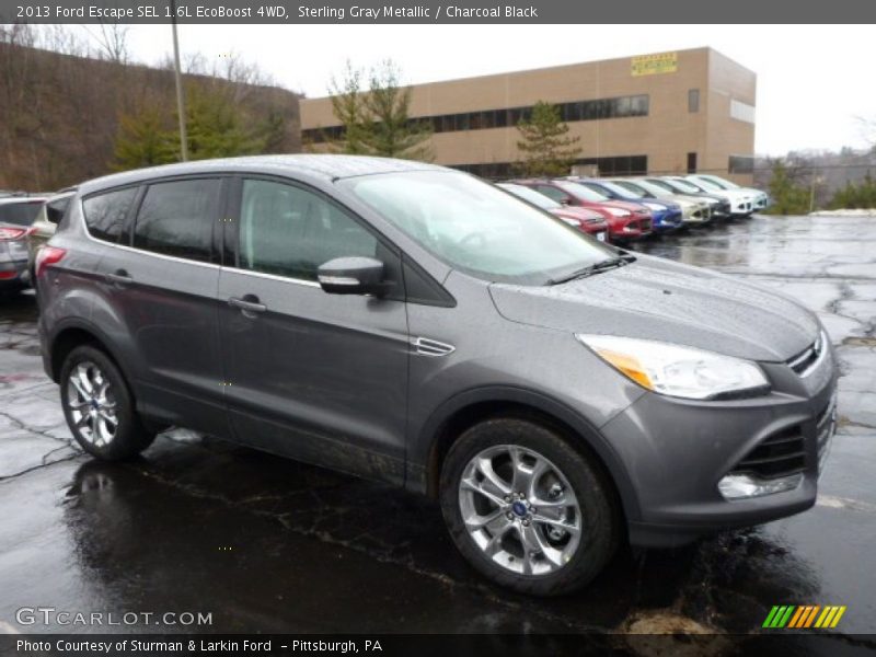 Sterling Gray Metallic / Charcoal Black 2013 Ford Escape SEL 1.6L EcoBoost 4WD