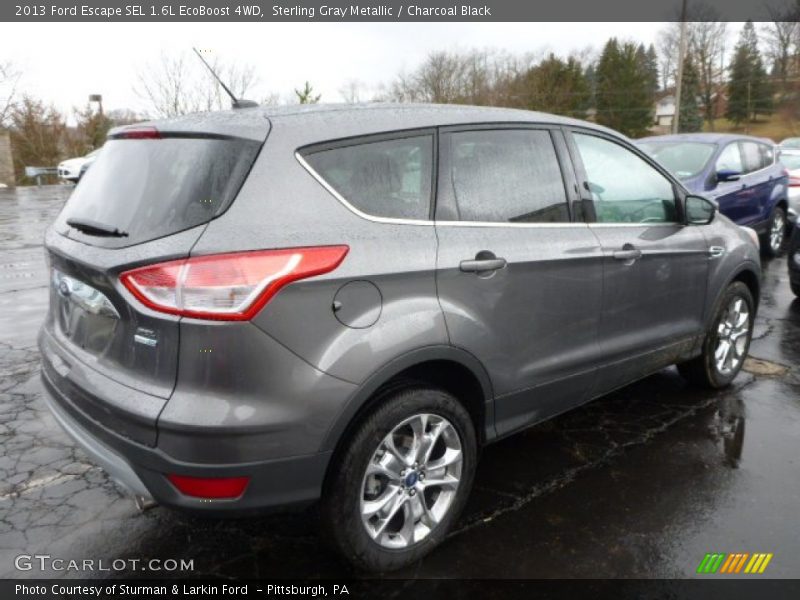 Sterling Gray Metallic / Charcoal Black 2013 Ford Escape SEL 1.6L EcoBoost 4WD