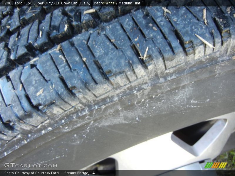 Oxford White / Medium Flint 2003 Ford F350 Super Duty XLT Crew Cab Dually