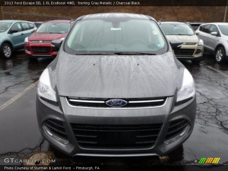 Sterling Gray Metallic / Charcoal Black 2013 Ford Escape SEL 1.6L EcoBoost 4WD