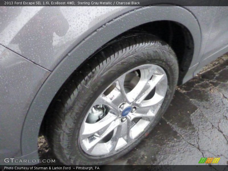 Sterling Gray Metallic / Charcoal Black 2013 Ford Escape SEL 1.6L EcoBoost 4WD