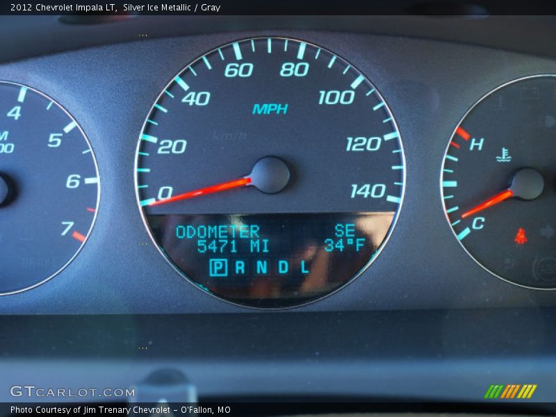 Silver Ice Metallic / Gray 2012 Chevrolet Impala LT