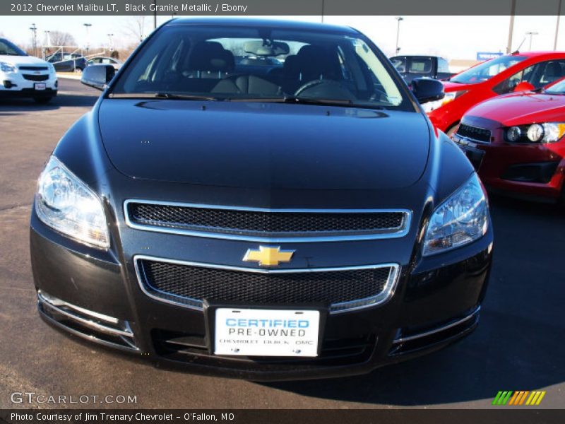 Black Granite Metallic / Ebony 2012 Chevrolet Malibu LT