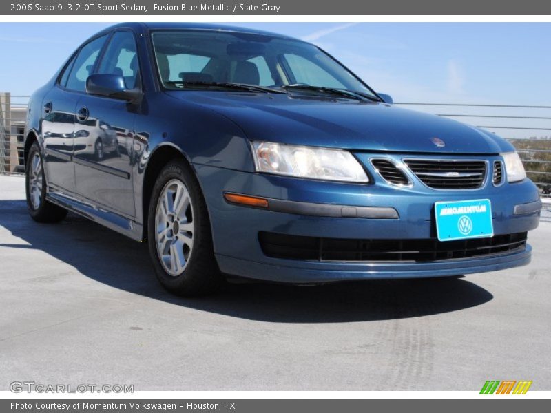 Fusion Blue Metallic / Slate Gray 2006 Saab 9-3 2.0T Sport Sedan