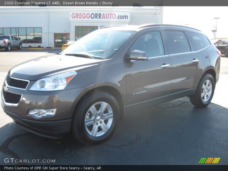 Desert Brown Metallic / Ebony 2009 Chevrolet Traverse LT AWD