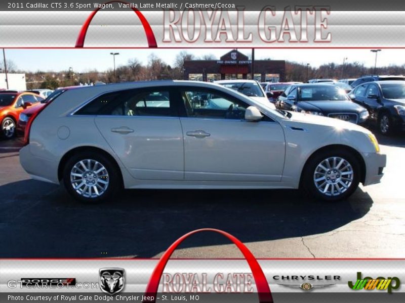 Vanilla Latte Metallic / Cashmere/Cocoa 2011 Cadillac CTS 3.6 Sport Wagon