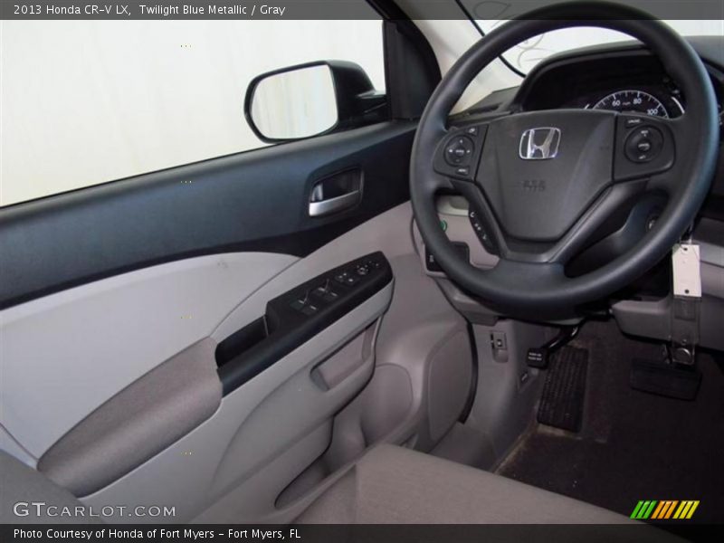 Twilight Blue Metallic / Gray 2013 Honda CR-V LX