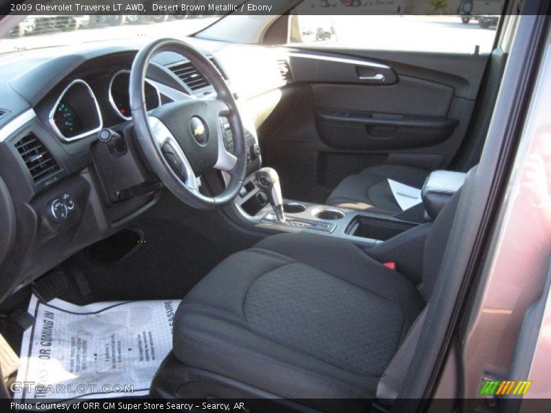 Desert Brown Metallic / Ebony 2009 Chevrolet Traverse LT AWD