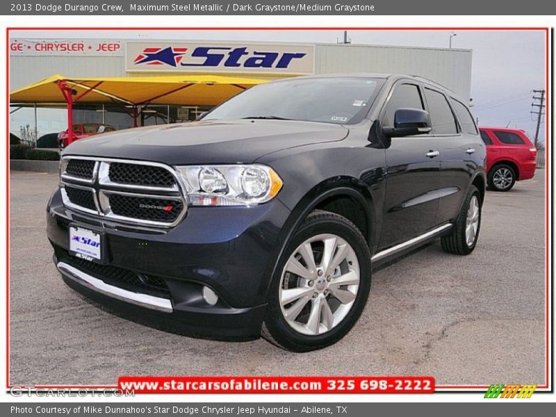 Maximum Steel Metallic / Dark Graystone/Medium Graystone 2013 Dodge Durango Crew