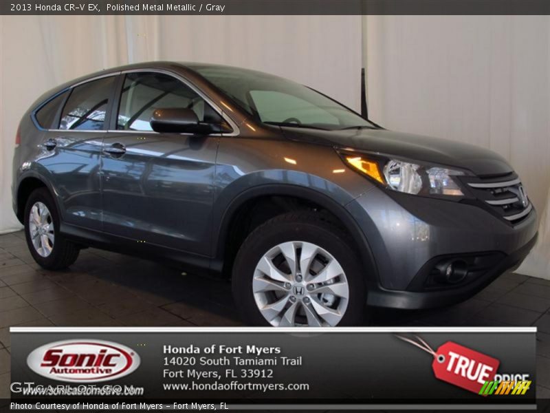 Polished Metal Metallic / Gray 2013 Honda CR-V EX
