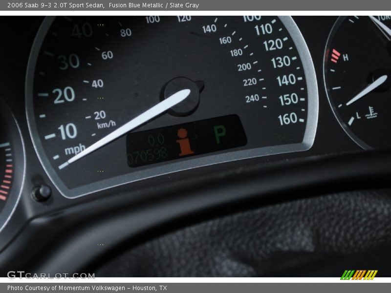 Fusion Blue Metallic / Slate Gray 2006 Saab 9-3 2.0T Sport Sedan