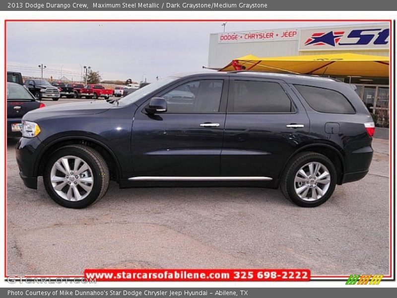Maximum Steel Metallic / Dark Graystone/Medium Graystone 2013 Dodge Durango Crew