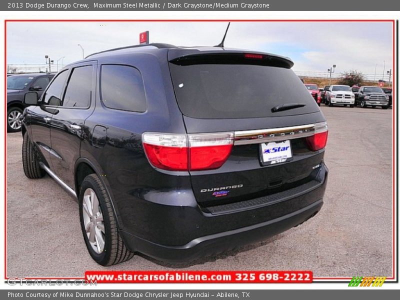 Maximum Steel Metallic / Dark Graystone/Medium Graystone 2013 Dodge Durango Crew