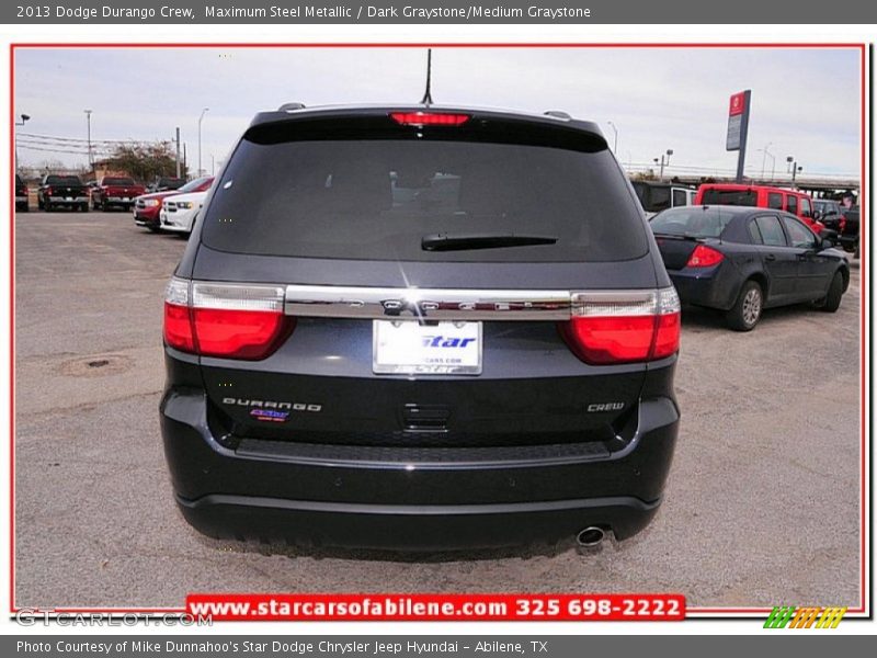 Maximum Steel Metallic / Dark Graystone/Medium Graystone 2013 Dodge Durango Crew