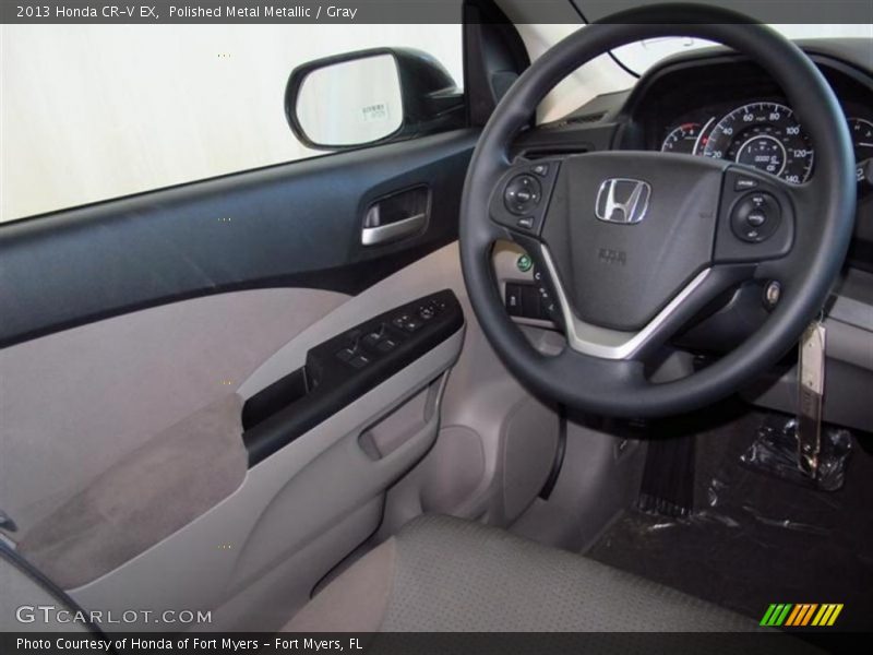 Polished Metal Metallic / Gray 2013 Honda CR-V EX