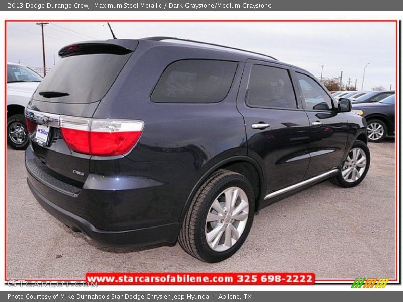 Maximum Steel Metallic / Dark Graystone/Medium Graystone 2013 Dodge Durango Crew
