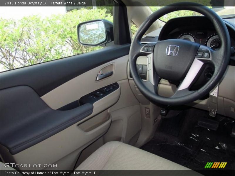 Taffeta White / Beige 2013 Honda Odyssey LX