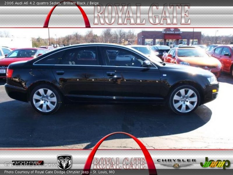 Brilliant Black / Beige 2006 Audi A6 4.2 quattro Sedan