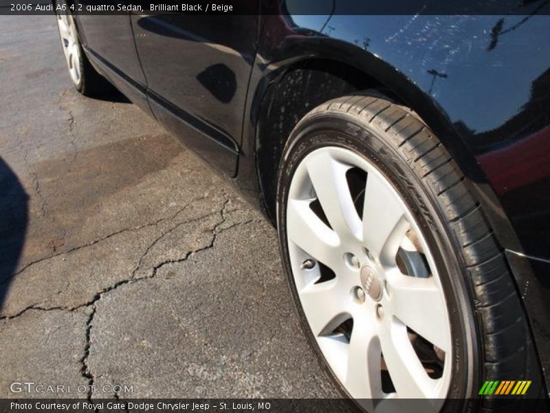 Brilliant Black / Beige 2006 Audi A6 4.2 quattro Sedan