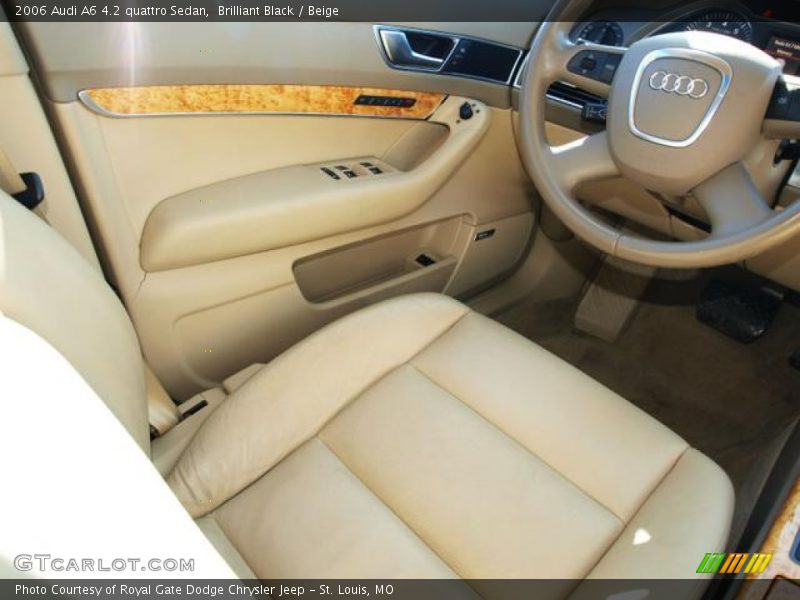 Brilliant Black / Beige 2006 Audi A6 4.2 quattro Sedan