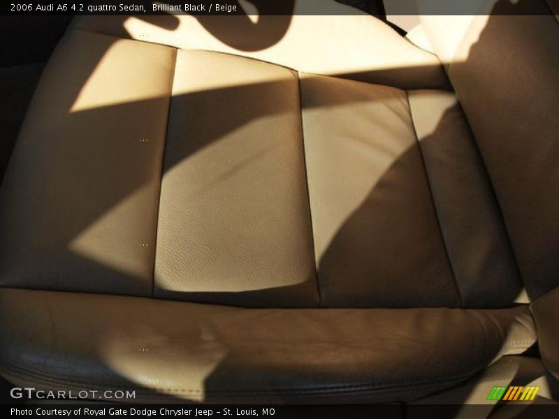 Brilliant Black / Beige 2006 Audi A6 4.2 quattro Sedan