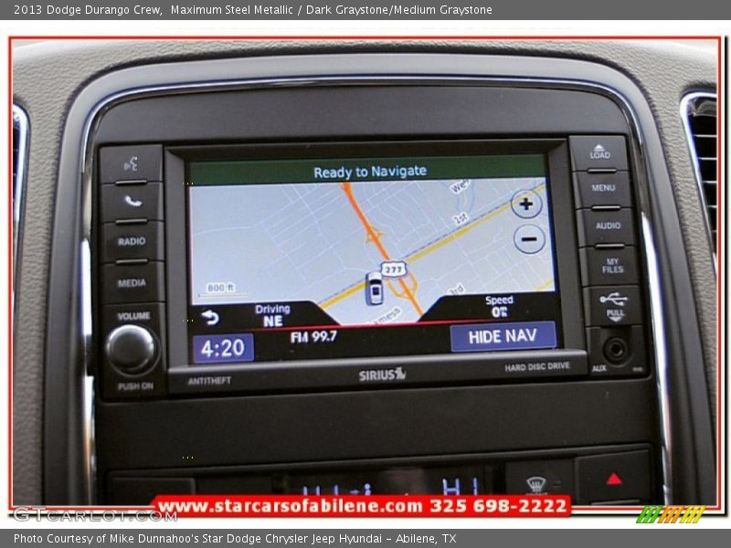 Maximum Steel Metallic / Dark Graystone/Medium Graystone 2013 Dodge Durango Crew