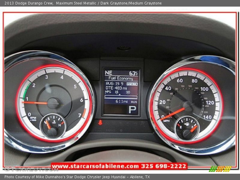 Maximum Steel Metallic / Dark Graystone/Medium Graystone 2013 Dodge Durango Crew
