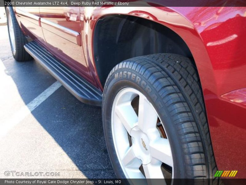 Deep Ruby Red Metallic / Ebony 2008 Chevrolet Avalanche LTZ 4x4