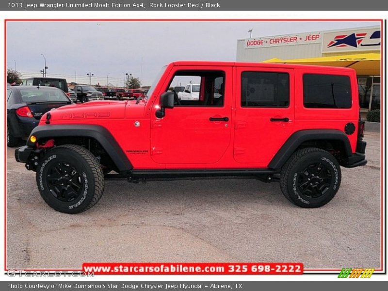 Rock Lobster Red / Black 2013 Jeep Wrangler Unlimited Moab Edition 4x4