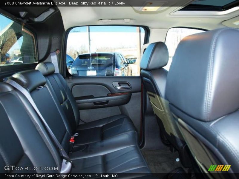 Deep Ruby Red Metallic / Ebony 2008 Chevrolet Avalanche LTZ 4x4