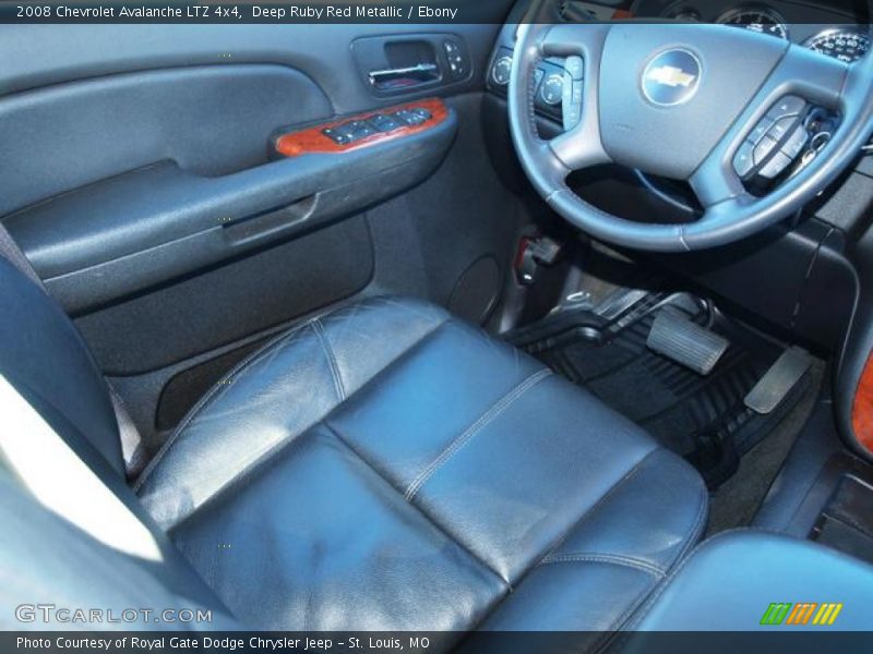 Deep Ruby Red Metallic / Ebony 2008 Chevrolet Avalanche LTZ 4x4