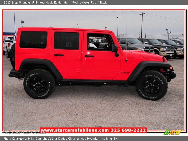 Rock Lobster Red / Black 2013 Jeep Wrangler Unlimited Moab Edition 4x4