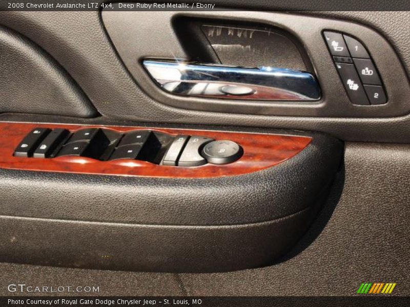 Deep Ruby Red Metallic / Ebony 2008 Chevrolet Avalanche LTZ 4x4