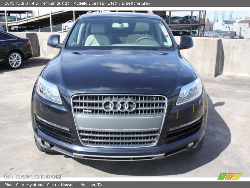 Mugello Blue Pearl Effect / Limestone Grey 2008 Audi Q7 4.2 Premium quattro