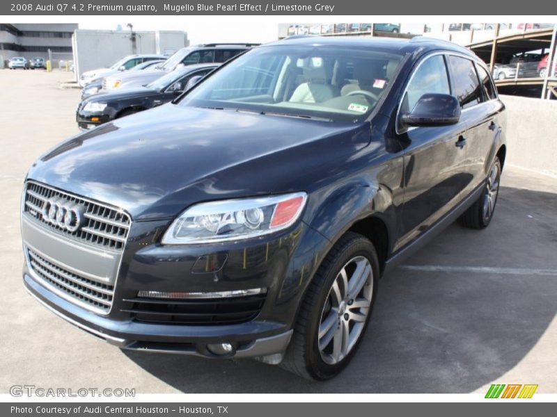 Mugello Blue Pearl Effect / Limestone Grey 2008 Audi Q7 4.2 Premium quattro