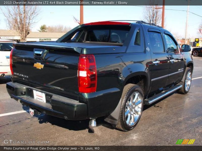 Fairway Metallic / Ebony 2013 Chevrolet Avalanche LTZ 4x4 Black Diamond Edition