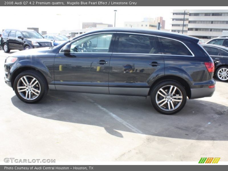 Mugello Blue Pearl Effect / Limestone Grey 2008 Audi Q7 4.2 Premium quattro