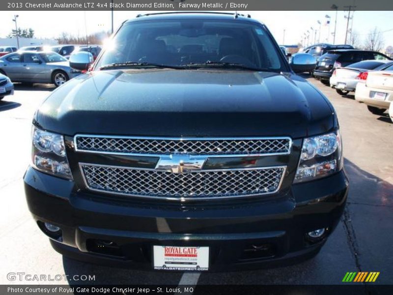 Fairway Metallic / Ebony 2013 Chevrolet Avalanche LTZ 4x4 Black Diamond Edition