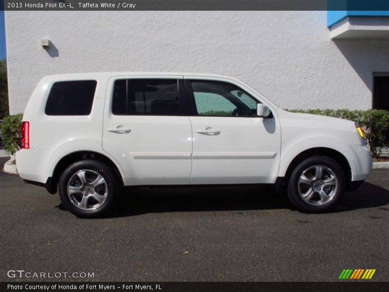 Taffeta White / Gray 2013 Honda Pilot EX-L