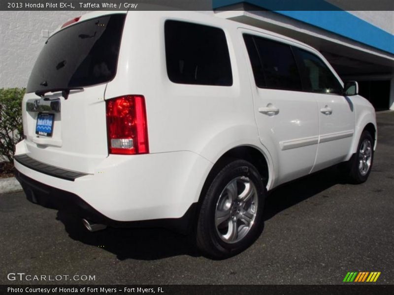 Taffeta White / Gray 2013 Honda Pilot EX-L